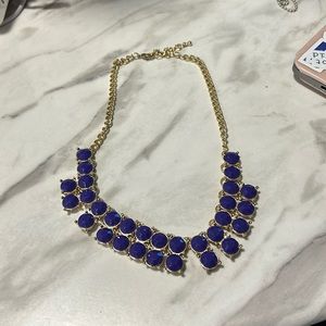 Purple statement necklace
